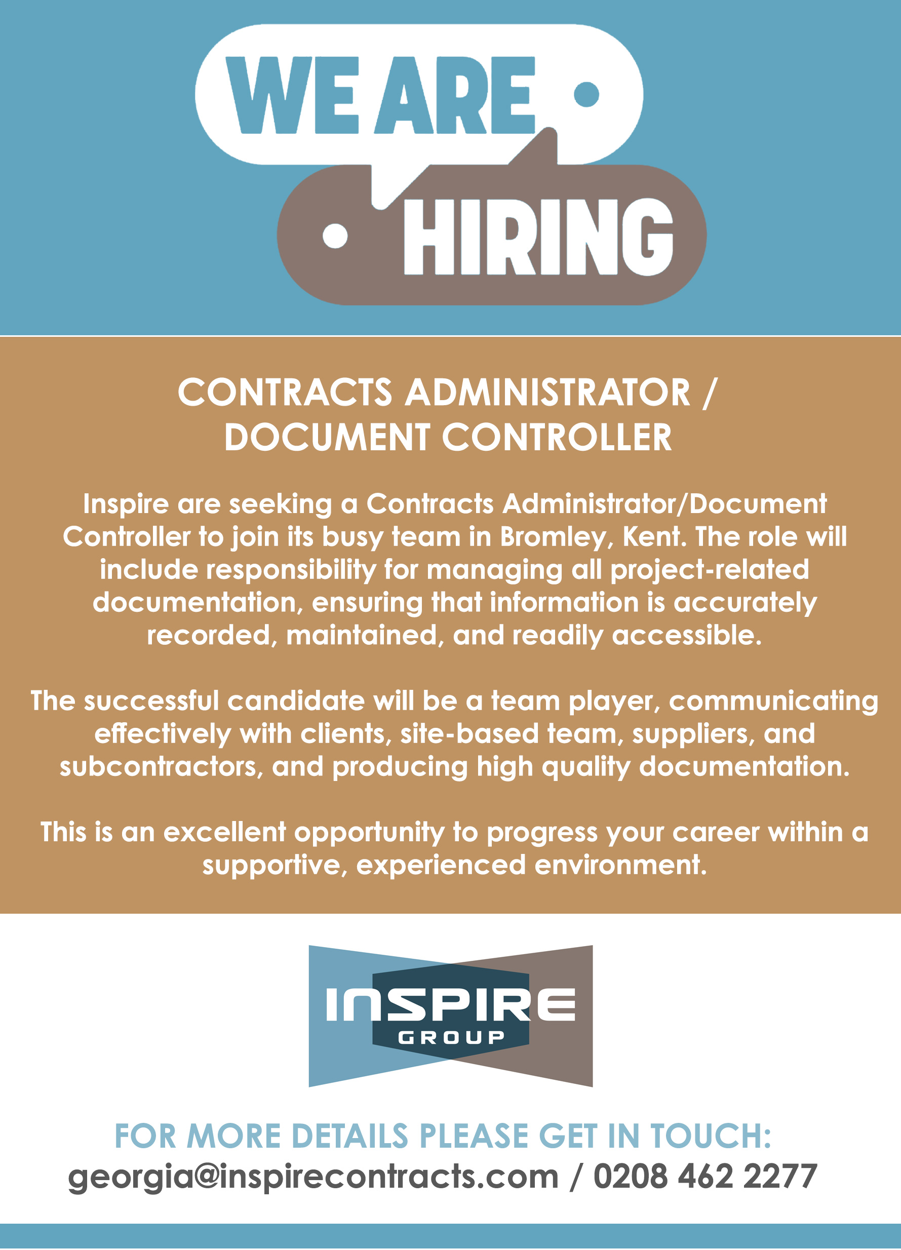 Inspire are Recruiting!